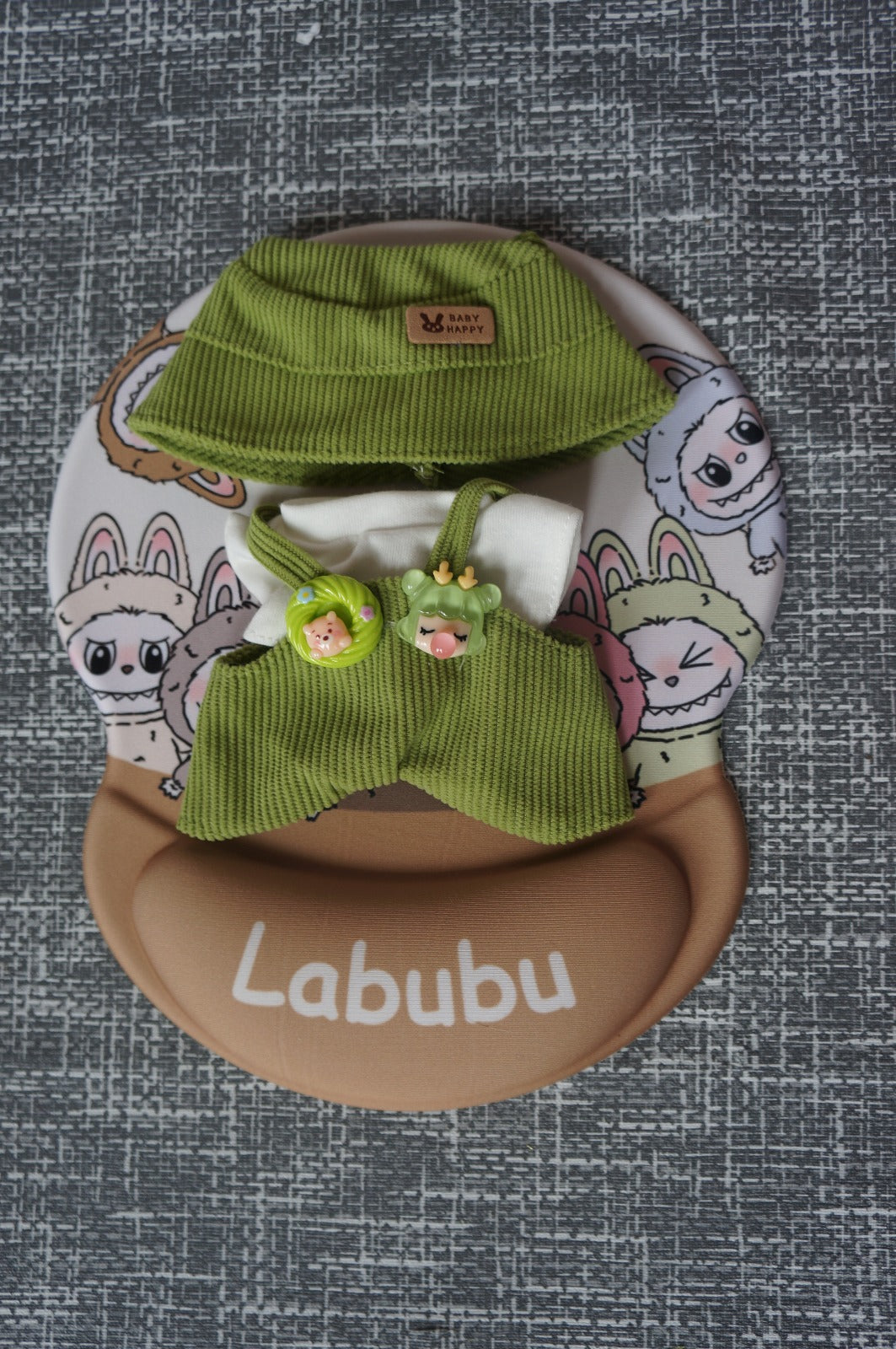 Labubu Baby Kostuum – Set van Broekje, Hemdje en Babymuts
