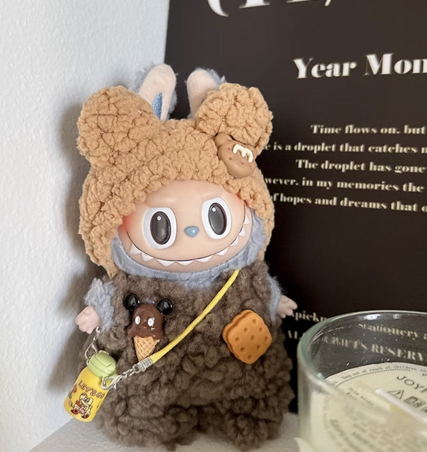 Labubu Fluffy Beren Kostuum