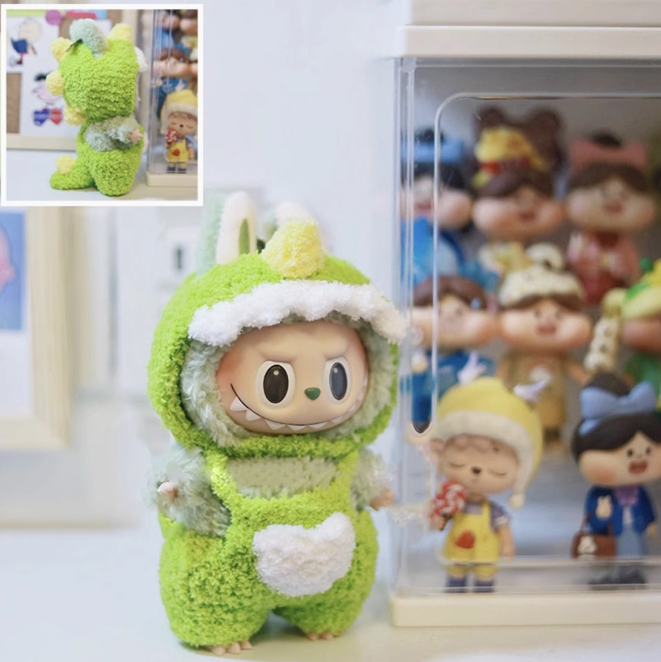 Labubu Fluffy Groen Draken Outfit