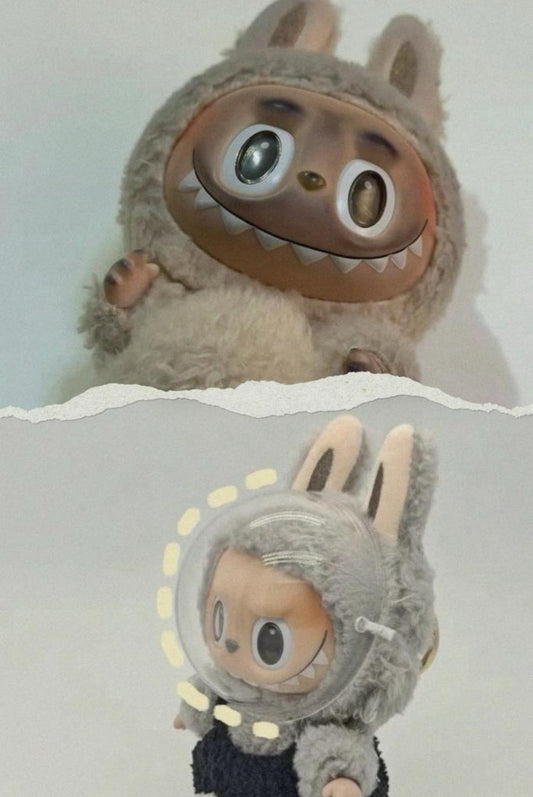 Beschermende Transparante Face Mask voor Labubu – Veilig, Schattig & Duurzaam