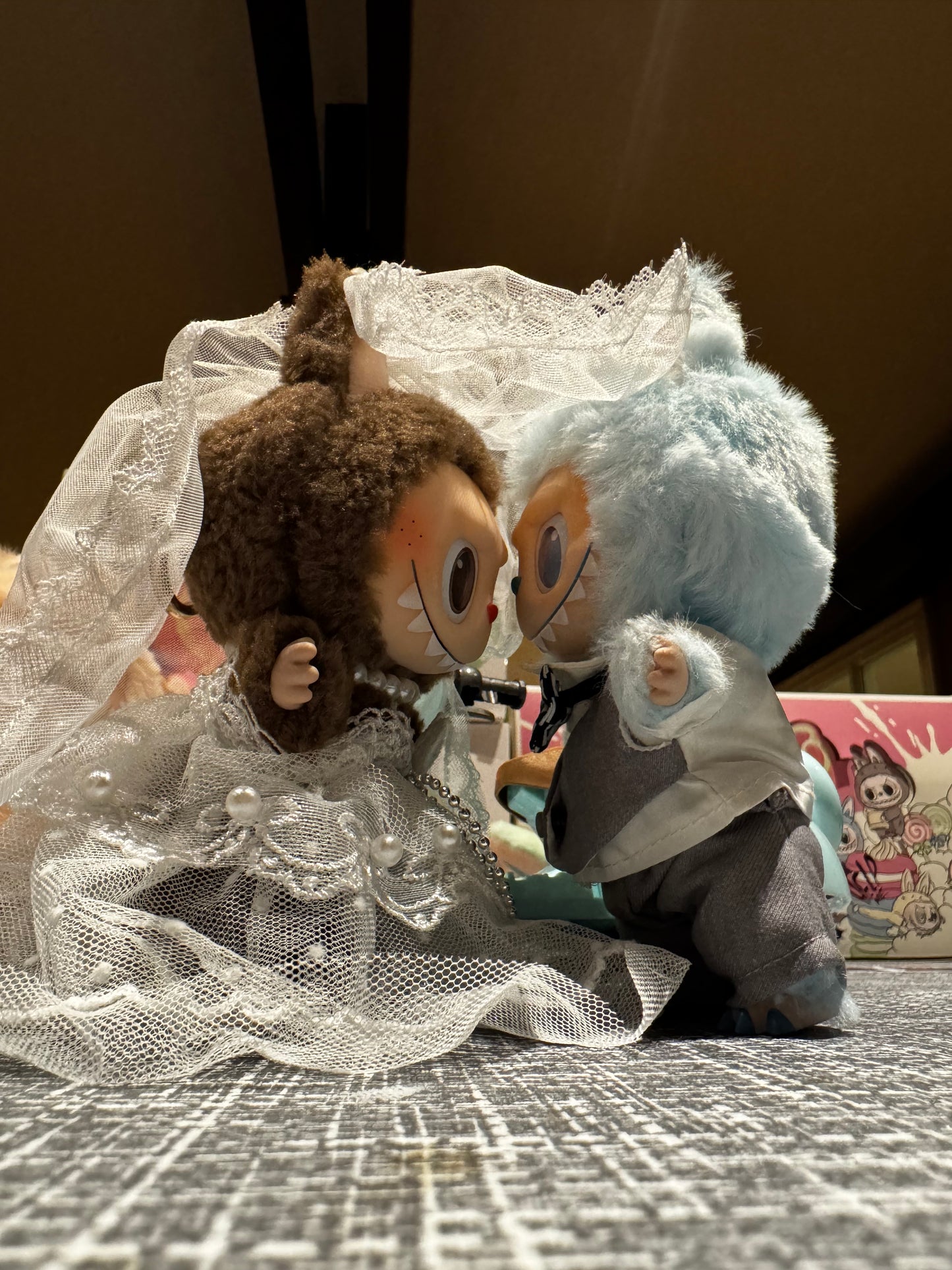 Labubu Wedding Trouwset Bruid en bruidegom