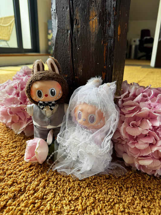 Labubu Bruiloft Set – Man & Vrouw