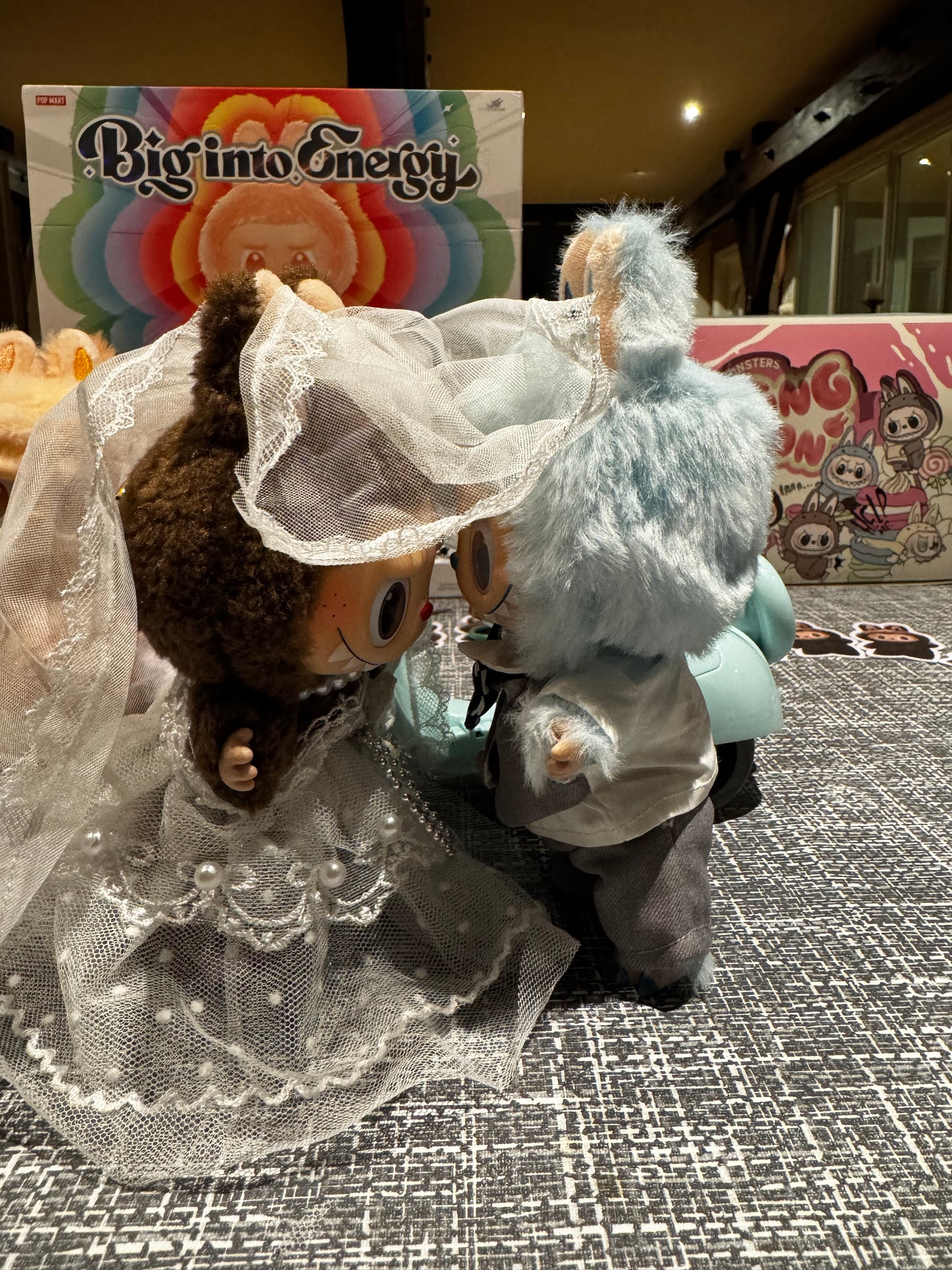 Labubu Wedding Trouwset Bruid en bruidegom