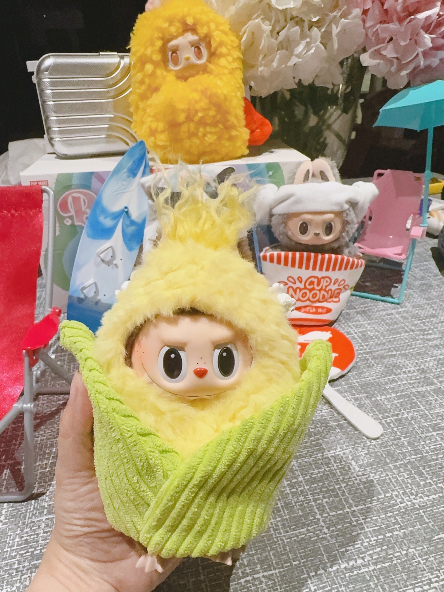 Labubu Supermarkt Verkleedkostuums – Melk, Maïs, Garnalen & Noodles